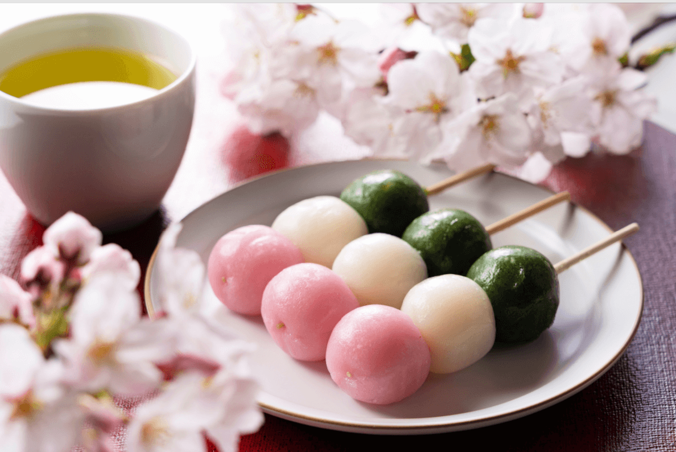 Hanami Dango - 花見団子 (1 skewer) Vegan | Takedon Ottawa